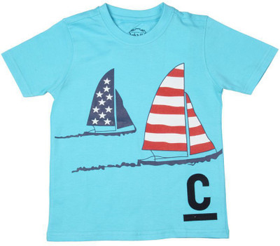 

Chalk by Pantaloons Boys Graphic Print T Shirt(Blue, Pack of 1