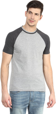 

Yellow Submarine Solid Men's Round Neck Grey T-Shirt