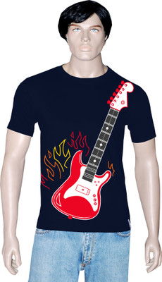 

Tshirt.in Graphic Print Men's Round Neck Dark Blue T-Shirt, Navy