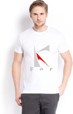 

Trendster Printed Men's Round Neck White T-Shirt