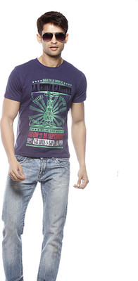 

Gritstones Printed Men's T-Shirt, Navy