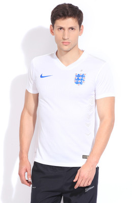

Nike Solid Men's V-neck White T-Shirt