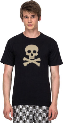 36% OFF on Nuteez Printed Men's Round Neck Black T-Shirt 36% OFF on Nuteez Printed Men's Round Neck Black T-Shirt