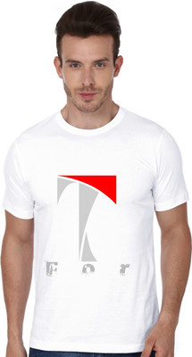 

Trendster Printed Men's Round Neck White T-Shirt