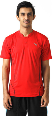 

Puma Printed Men's Henley Red T-Shirt