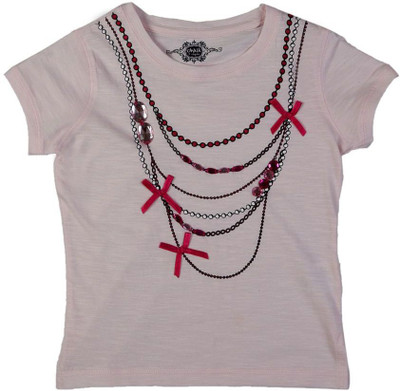 

Chalk by Pantaloons Girls Printed T Shirt(Pink, Powder pink