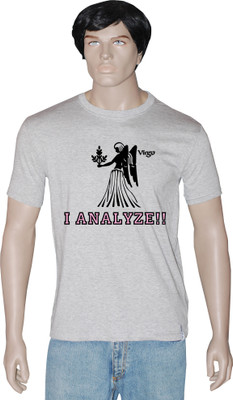 

Tshirt.in Graphic Print Men's Round Neck Grey T-Shirt, Grey melange