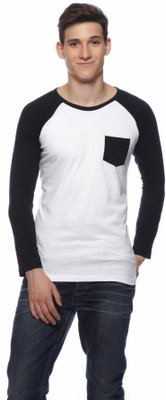

Gritstones Solid Men' Round Neck White T-Shirt