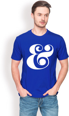 

Leviticus Graphic Print Men's Round Neck Blue T-Shirt