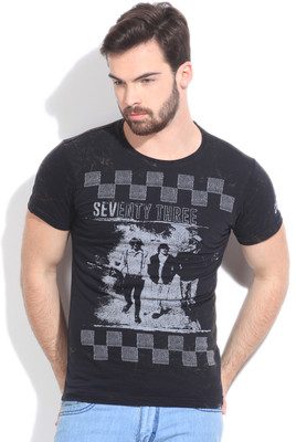 

Pepe Jeans Printed Men' Round Neck Black T-Shirt