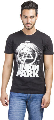 

Linkin Park Printed Men' Round Neck Black T-Shirt