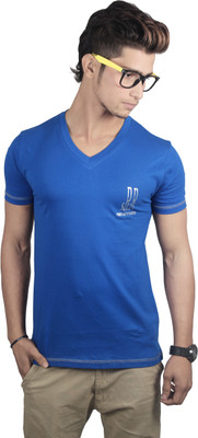 

Spur Solid Men's V-neck Dark Blue T-Shirt, Royal blue