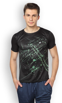 

DIFFERENCE OF OPINION Graphic Print Men' Round Neck Black T-Shirt
