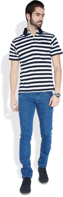 

Raymond Solid Men's Polo Neck White T-Shirt