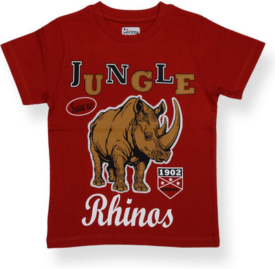 

Ventra Boys Printed Cotton T Shirt(Multicolor, Pack of 1, Red