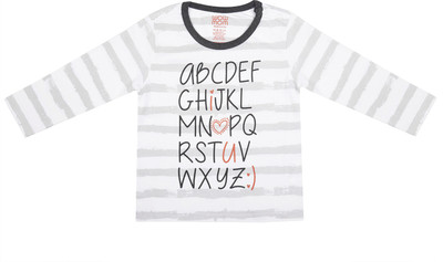 

Wow Mom Girls Printed T Shirt(White