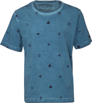 

Fritzberg Boys Printed T Shirt(Blue
