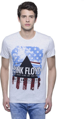 

Pink Floyd Printed Men's Round Neck White T-Shirt, Off white nepps