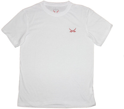 

2swords Solid Men's Round Neck White T-Shirt, Mwhite