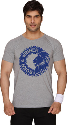 

SayItLoud Printed Men's Round Neck Grey T-Shirt