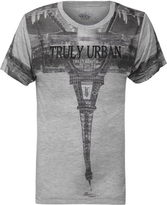 

Fritzberg Boys Printed T Shirt(Grey