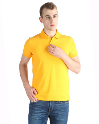 

Proline Solid Men's Polo Neck Yellow T-Shirt
