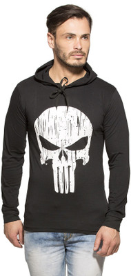 

Alan Jones Printed Men's Hooded Black T-Shirt