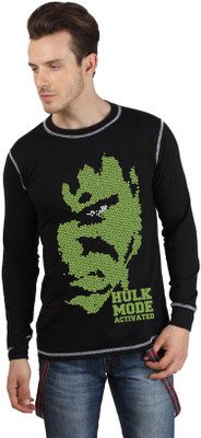 

SayItLoud Printed Men's Round Neck Black T-Shirt