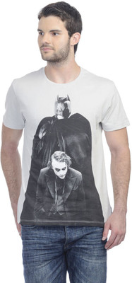 

Dark Knight Printed Men's Round Neck Grey T-Shirt, Dark knight grey