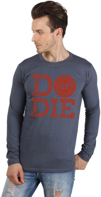 

SayItLoud Graphic Print Men's Round Neck Grey T-Shirt, Dark grey
