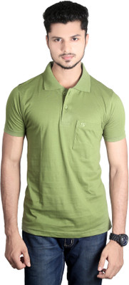 

Spur Solid Men's Polo Neck Light Green T-Shirt, Moss