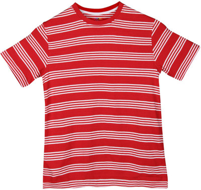 

Poppers by Pantaloons Boys Striped T Shirt(Red, Pack of 1