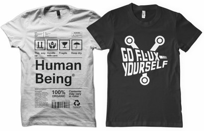 

DNA Graphic Print Men's Round Neck White, Black T-Shirt(Pack of 2, Black;white