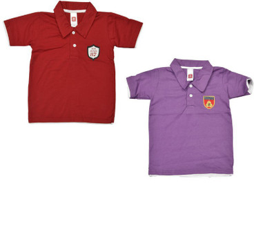

Indirang Boys Solid T Shirt(Maroon, Pack of 2