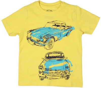 

Chalk by Pantaloons Boys Graphic Print T Shirt(Yellow, Pack of 1