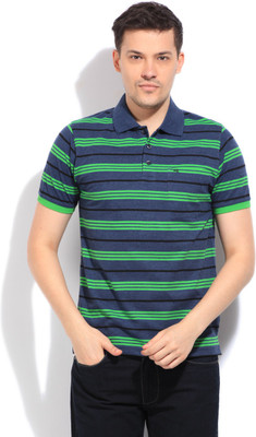 

Peter England Men's T-Shirt, Mediumgreywithgreen