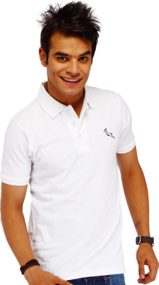 59% OFF on LUCfashion Solid Men's Polo Neck White T-Shirt 59% OFF on LUCfashion Solid Men's Polo Neck White T-Shirt