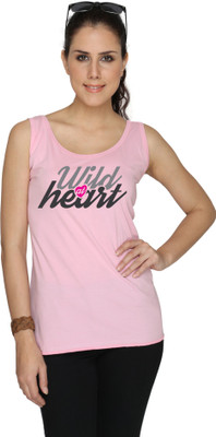 

SayItLoud Graphic Print Women' Round Neck Pink T-Shirt