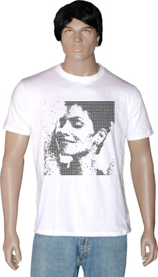 

Tshirt.in Graphic Print Men' Round Neck White T-Shirt, Pearl white