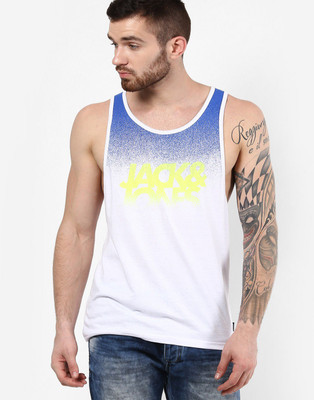 

Jack & Jones Graphic Print Men's Round Neck White T-Shirt