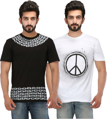 

Rang Rage Printed Men's Round Neck Multicolor T-Shirt(Pack of 2
