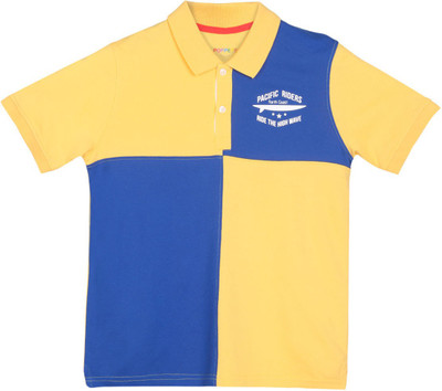 

Poppers by Pantaloons Boys Solid T Shirt(Yellow, Pack of 1, Mustard