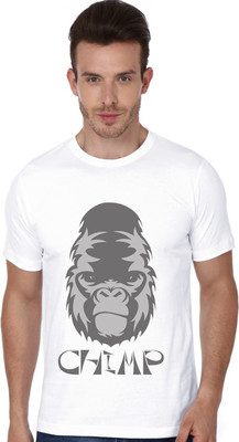 

Trendster Printed Men's Round Neck White T-Shirt