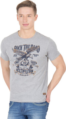 

Wilkins & Tuscany Solid Men's Round Neck Grey T-Shirt, Grey htr