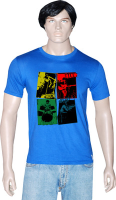 

Tshirt.in Graphic Print Men's Round Neck Blue T-Shirt, Royal blue