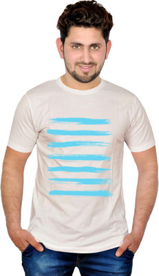

INKIT Graphic Print Men' Round Neck White T-Shirt