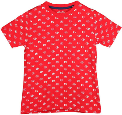 

Chalk by Pantaloons Boys Graphic Print T Shirt(Red, Pack of 1