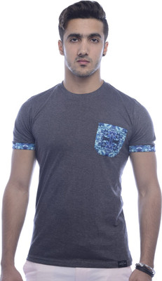 

Urban Flux Solid Men' Round Neck Grey T-Shirt
