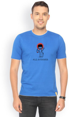 

Campus Sutra Solid Men Round Neck Blue T-Shirt, Royal blue