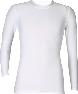 

Rovars Solid Men's Round Neck White T-Shirt
